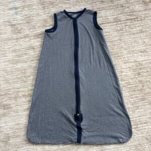 Burt's Bees Sleep Sack Wearable Blanket XL 18 - 24 Months Blue Stripe Sleeper